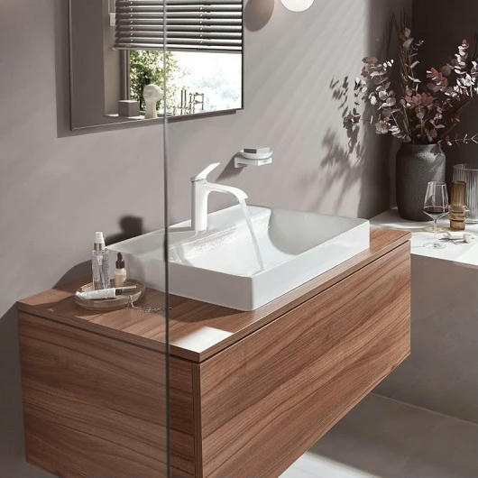 Смеситель для раковины hansgrohe Vivenis 75020700 с донным клапаном белый матовый