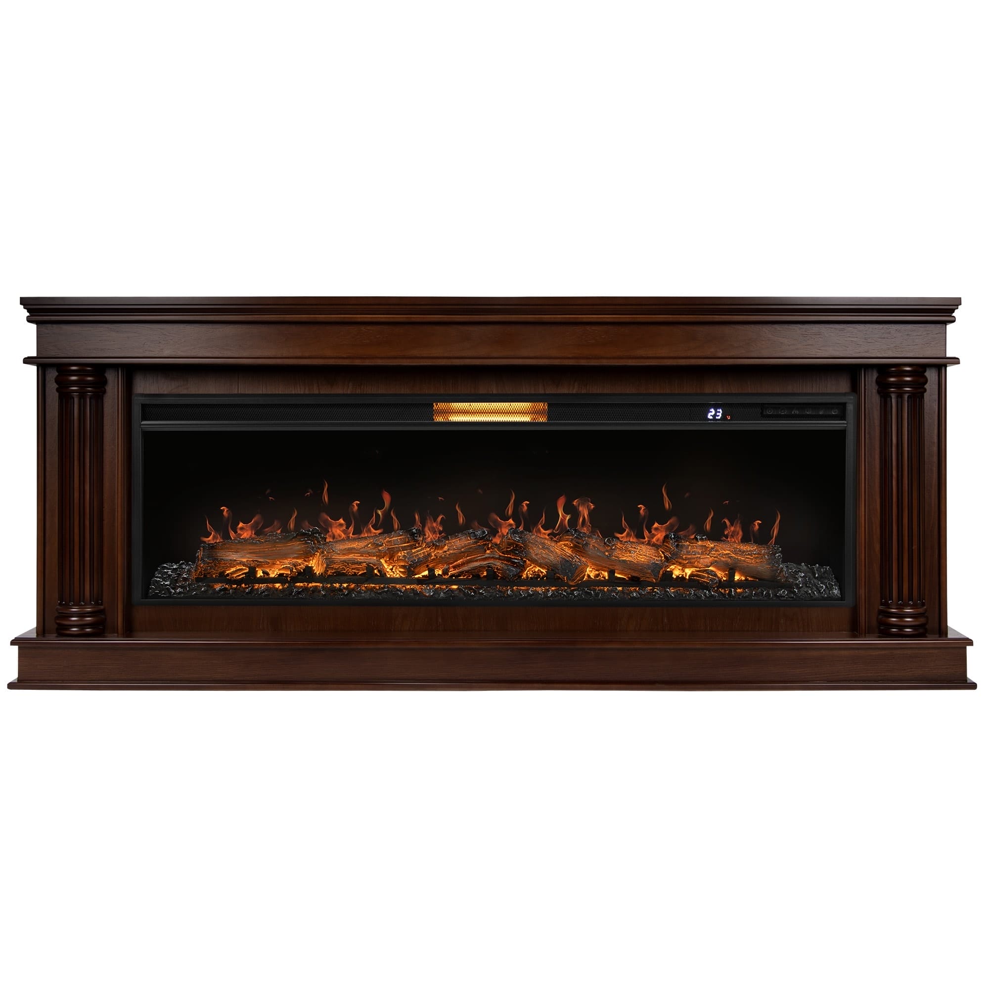 Каминокомплект: Очаг Royal Thermo Aurora RTFP/P-AR60LS, портал Olympia 60 CO, канадский дуб