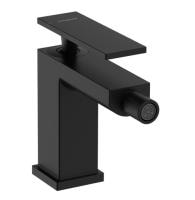 Смеситель для биде hansgrohe Tecturis E 73200670 со сливным гарнитуром черный матовый