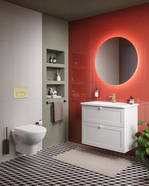 Клавиша смыва Vitra Root Round 740-2224 золото глянцевое