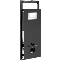 Инсталляция для унитаза WasserKRAFT Salm 27 27TLT.010.ME.BL.BN03 с кнопкой смыва, никель