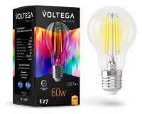 Лампа светодиодная Voltega груша (General purpose bulb) 7Вт E27 CRI97 E27 7Вт 2800K 7154