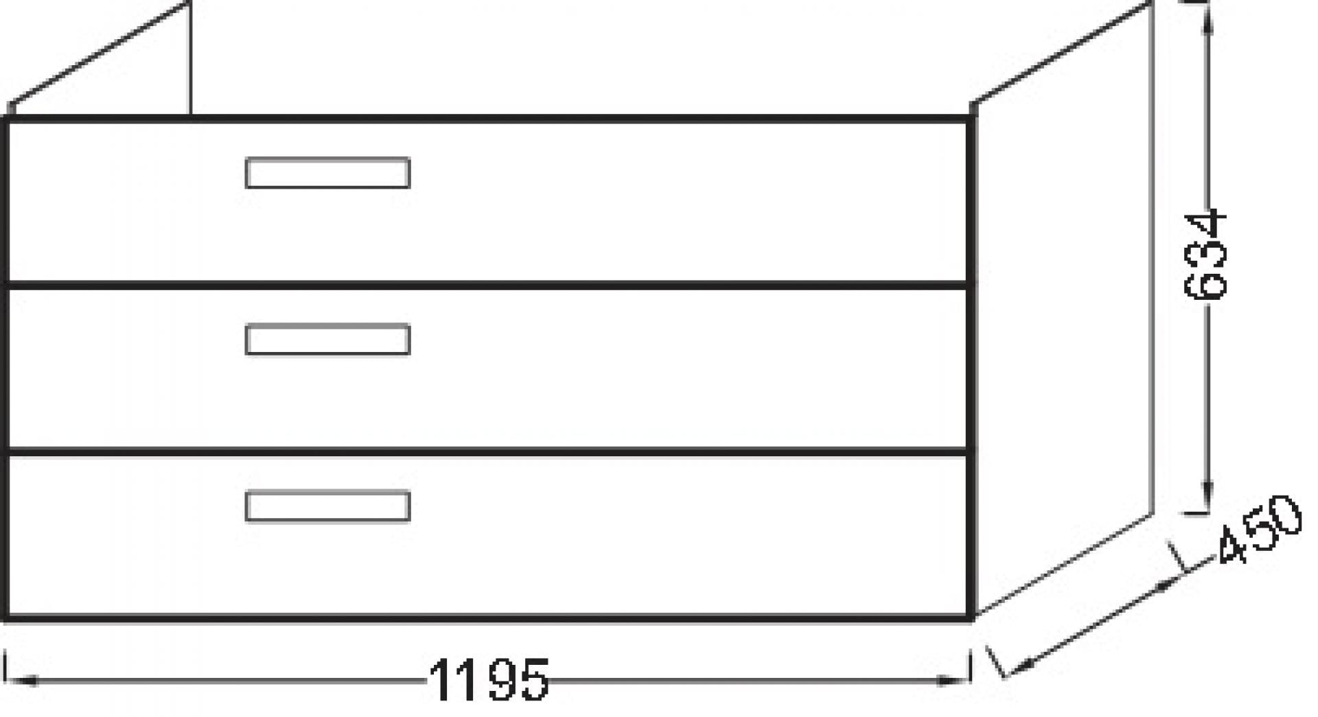 Тумба под раковину 120 см Jacob Delafon Rythmik EB1311-E70 арлингтонский дуб