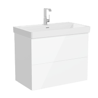 Тумба с раковиной Vitra Metropole Pure 80 67332 белая глянцевая