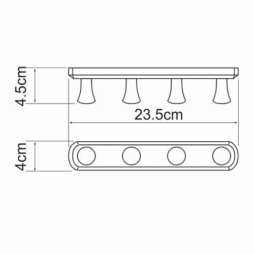 Полотенцедержатель WasserKRAFT K-1074BLACK черный