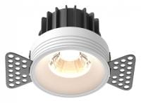 Встраиваемый светильник Maytoni Technical Раунд DL058-12W3K-TRS-W