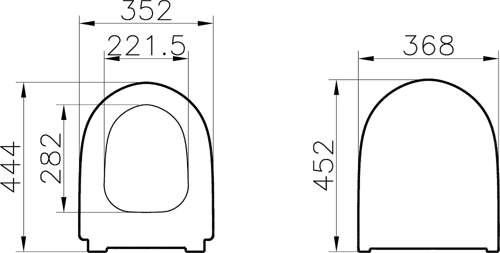 Крышка-сиденье VitrA Sento 130-003-009 с микролифтом, белый