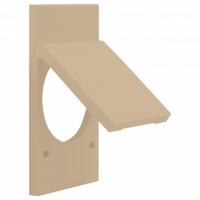 Накладка для розетки с заземлением и со шторками с крышкой MEITON  ACH04P