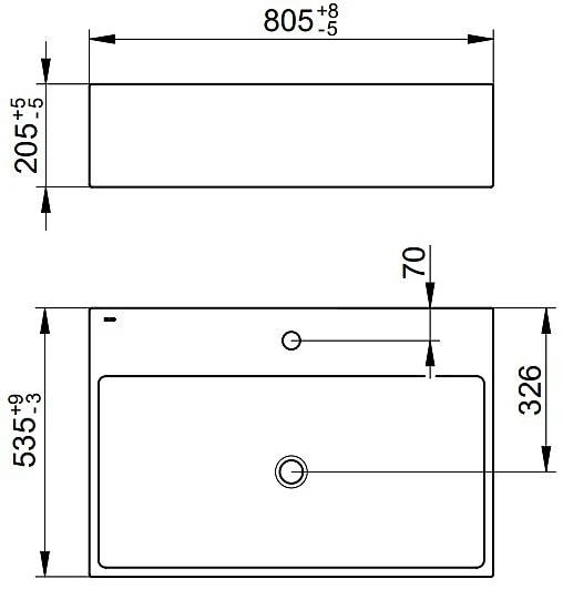 Раковина Keuco Edition 90 80 39062318001