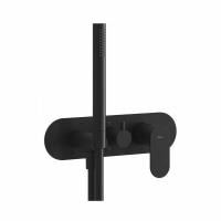 Смеситель для душа Ravak Eleganta X070300 со смесителем черный матовый