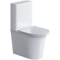 Унитаз-компакт Grossman GR-4469S безободковый, с сиденьем микролифт, белый