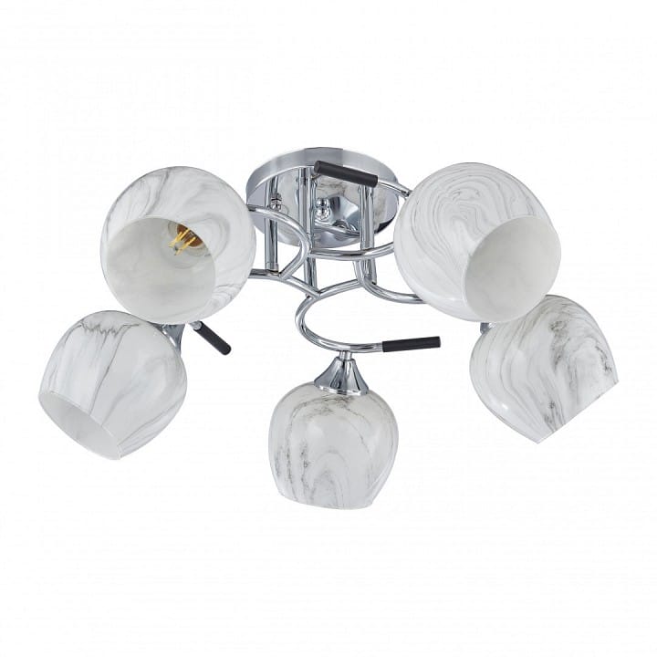 Потолочная люстра Arte Milano AMALFI-327985 327985/5 CR+BK