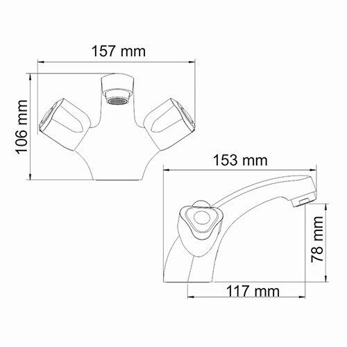 Ампер (Amper) 2903 Смеситель для раковины