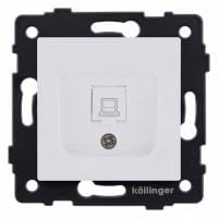 Розетка Ethernet RJ-45 без рамки Kollinger  REA-018WM