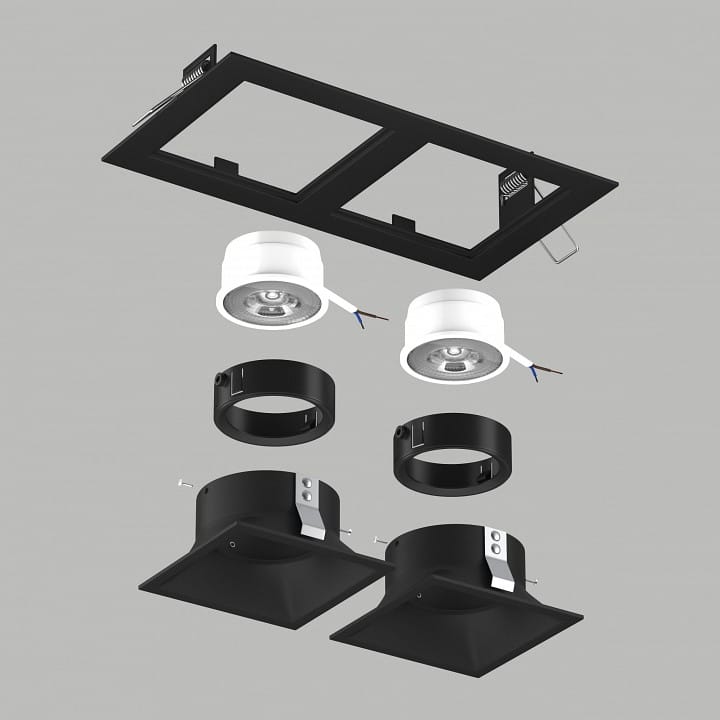 Встраиваемый светильник Lightstar Domino D5270707BMOD