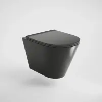 Унитаз подвесной Grossman GR-4477BMS безободковый, с сиденьем микролифт, черный матовый