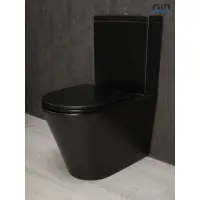 Унитаз-компакт GID Tn2189Bm безободковый, с сиденьем микролифт, черный матовый