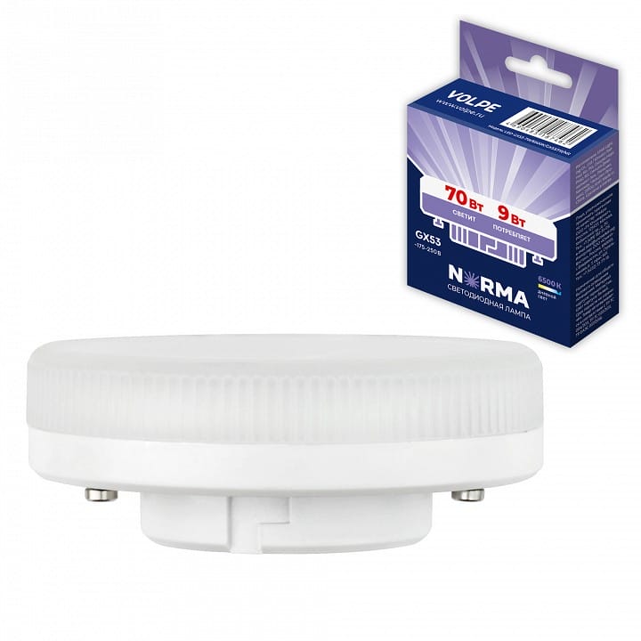 Лампа светодиодная Volpe LED-GX53 GX53 9Вт 6500K UL-00011428