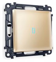 Выключатель одноклавишный с подсветкой без рамки Ambrella Volt Quant MA602020