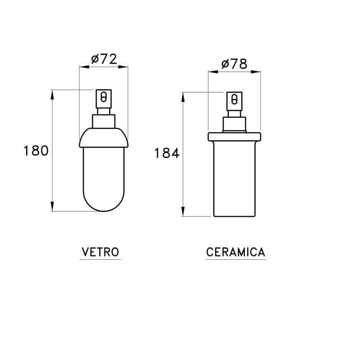 Дозатор Stella 130 CT 10035 CR00