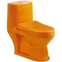 Унитаз-компакт GID Tr2192-OR детский, с сиденьем микролифт, оранжевый