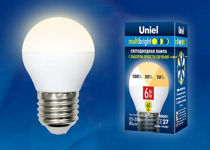 Лампа светодиодная Uniel MB PLM11WH E27 6Вт 3000K UL-00002377