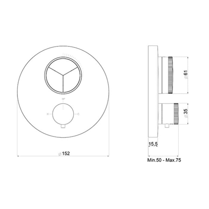 Смеситель для душа Almar Core E176633.CR