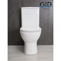 Унитаз-компакт GID Tn2123 безободковый, с сиденьем микролифт, белый