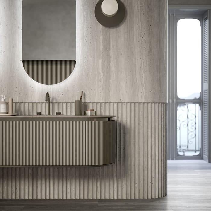 Комплект мебели Oasis Naos Композиция №3 216х56xh45см никель черный/лак матовый