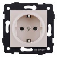 Розетка с заземлением, без рамки Kollinger  REA-002CM