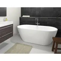 Акриловая ванна Riho Inspire Fall Velvet FS B085004105 180x80 см, отдельностоящая, белый матовый