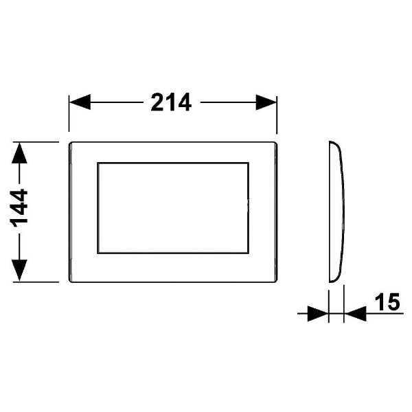 Клавиша смыва Tece Planus 9240311 хром глянцевый
