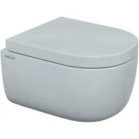 Унитаз подвесной Berges Ego 082122 безободковый, с сиденьем микролифт, белый