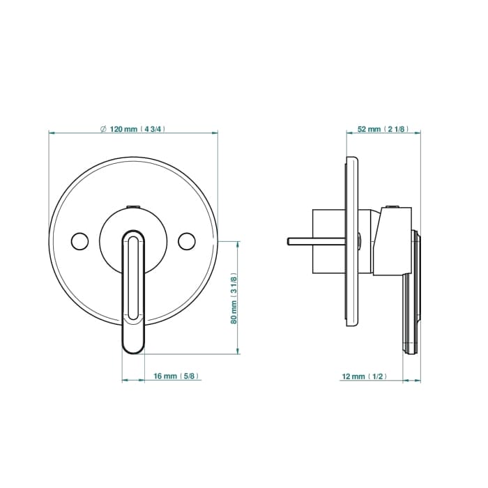 Смеситель для душа THG Corvair fior di bosco U8K.A02.6540B
