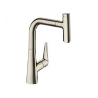 Смеситель для кухни hansgrohe Talis Select M51 73852800 с вытяжным изливом сталь