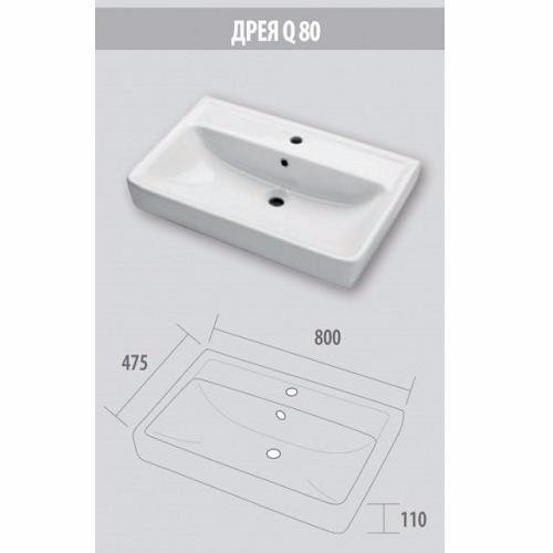 Раковина Dreja Дрея Q80 192185