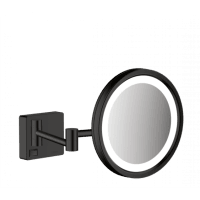 Косметическое зеркало с подсветкой hansgrohe AddStoris 41790670 матовый черный
