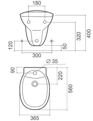 Биде подвесное Ideal Standard San Remo W800301