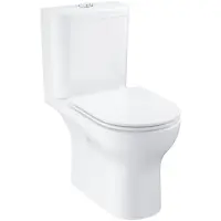 Унитаз-компакт Grohe Bau Ceramic 39974000 безободковый, с сиденьем микролифт, альпийский белый