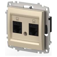 Розетка двойная Ethernet RJ-45 без рамки Elbi Eleсtriс Zena Vega 609-012500-248