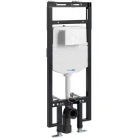 Инсталляция для унитаза WasserKRAFT Dinkel 58 58TLT.010.ME.WH02 с кнопкой смыва, белый