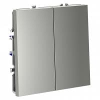 Выключатель проходной двухклавишный без рамки Voltum S70 VLS020305