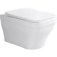 Унитаз подвесной Aquatek Амадео AQ1163-00 безободковый, с сиденьем микролифт, белый