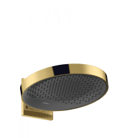 Верхний душ hansgrohe Rainfinity 360 1jet 26230990 с настенным креплением полированное золото
