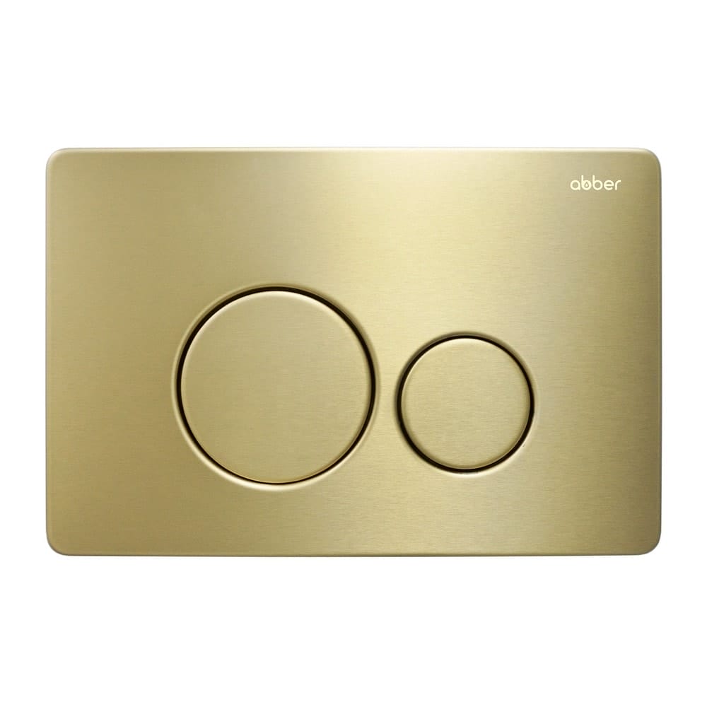 Комплект унитаза с инсталляцией Abber Bequem AC1100T-AC0105-AC0121MMG с клавишей золото матовое
