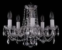 Подвесная люстра Bohemia Ivele Crystal 1402 1402/5/141/Ni/Leafs