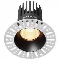 Встраиваемый светильник Maytoni Dip DL121-15W-2.7K-TRS-B