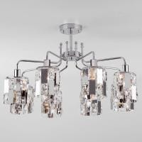 Люстра на штанге Eurosvet Scoppio 10101/8 хром/прозрачный хрусталь Strotskis
