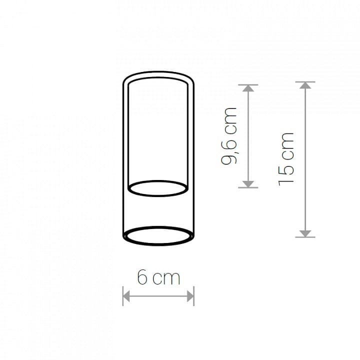 Плафон Nowodvorski Cameleon Cylinder S TR/BS 8546