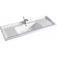 Раковина CeramaLux NYJ840-120 121,5x47,5 см, накладная, белый